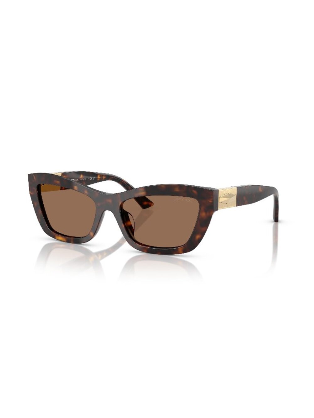 New Jimmy Choo Women's Sunglasses Havana Butterfly Brown Lens Acetate Frame 54